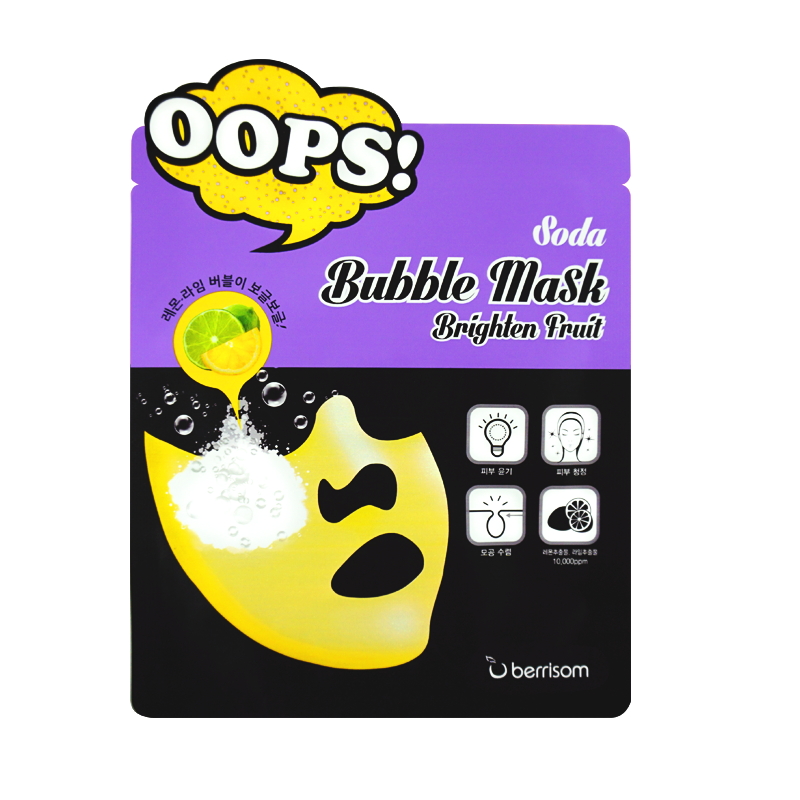 Пузырьковые маски для лица Berrisom Oops Soda Bubble Mask