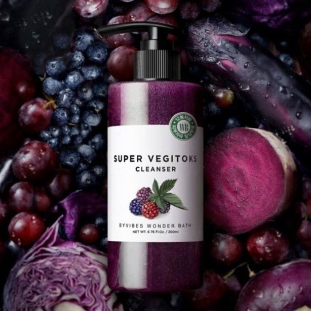 Очищающий детокс гель Chosungah By Vibes Wonder Bath Super Vegitoks Cleanser Purple