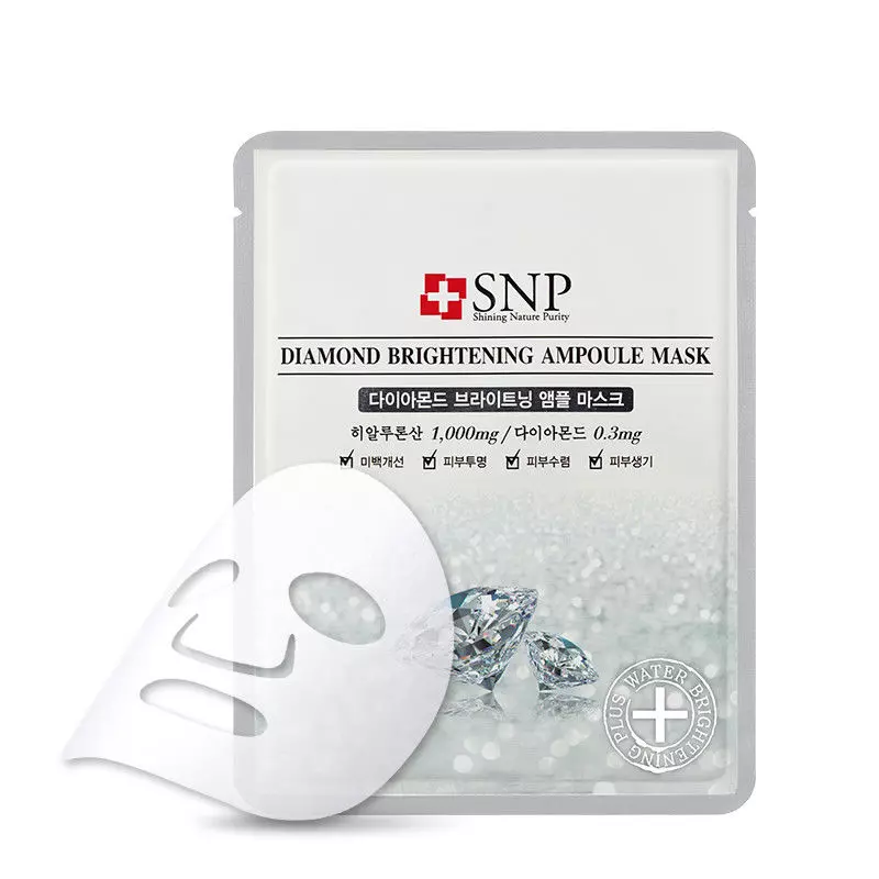 Тканевая маска SNP Diamond Brigtening Ampoule Mask